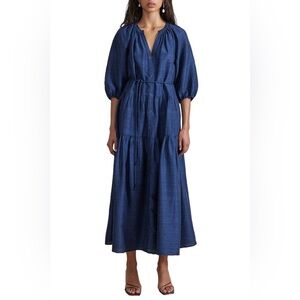 Apiece Apart Navy Blue Maxi Dress
